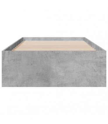 vidaXL Bed Frame with Drawers without Mattress Concrete Grey 100x200cm