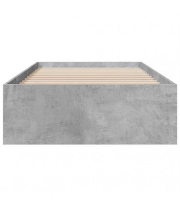 vidaXL Bed Frame with Drawers without Mattress Concrete Grey 90x200 cm