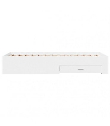 vidaXL Bed Frame with Drawers without Mattress White 90x190 cm