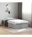 vidaXL Bed Frame with Drawers without Mattress Concrete Grey 90x190 cm