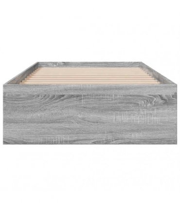 vidaXL Bed Frame with Drawers without Mattress Grey Sonoma 90x190 cm