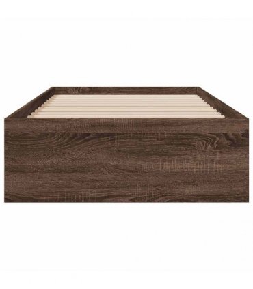 vidaXL Bed Frame with Drawers without Mattress Brown Oak 75x190 cm