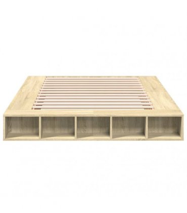 vidaXL Bed Frame without Mattress Sonoma Oak 150x200 cm