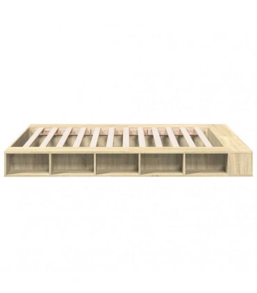 vidaXL Bed Frame without Mattress Sonoma Oak 150x200 cm