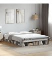vidaXL Bed Frame without Mattress Grey Sonoma 150x200 cm
