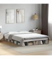 vidaXL Bed Frame without Mattress Grey Sonoma 140x200 cm