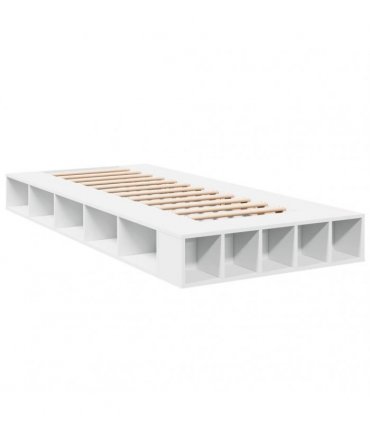 vidaXL Bed Frame without Mattress White 100x200 cm