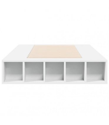 vidaXL Bed Frame without Mattress White 100x200 cm