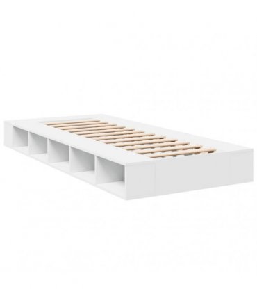 vidaXL Bed Frame without Mattress White 100x200 cm