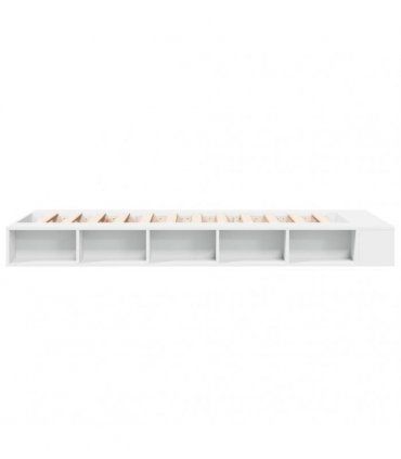 vidaXL Bed Frame without Mattress White 100x200 cm