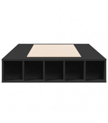 vidaXL Bed Frame without Mattress Black 100x200 cm