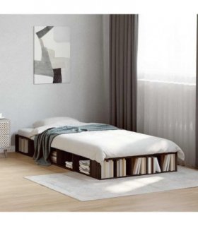 vidaXL Bed Frame without Mattress Brown Oak 90x190 cm