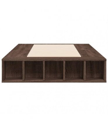 vidaXL Bed Frame without Mattress Brown Oak 90x190 cm