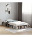 vidaXL Bed Frame without Mattress Concrete Grey 75x190 cm