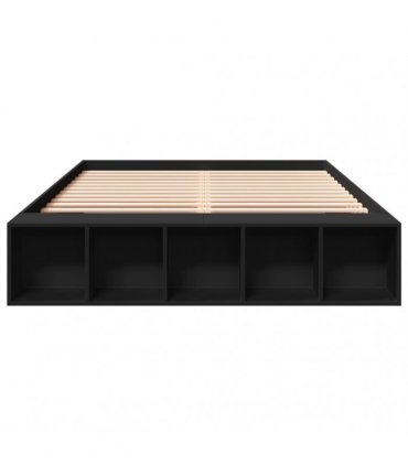 vidaXL Bed Frame without Mattress Black 150x200 cm