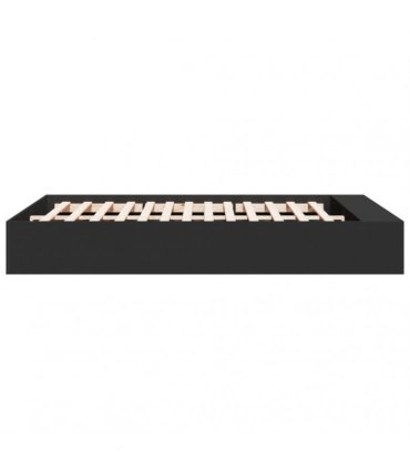 vidaXL Bed Frame without Mattress Black 150x200 cm