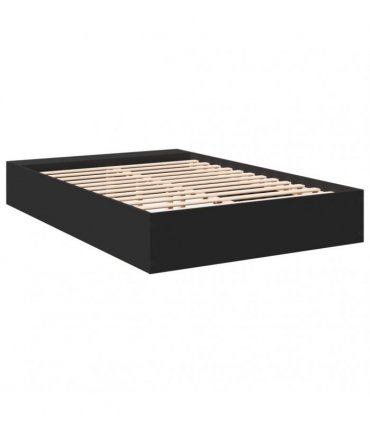 vidaXL Bed Frame without Mattress Black 135x190 cm