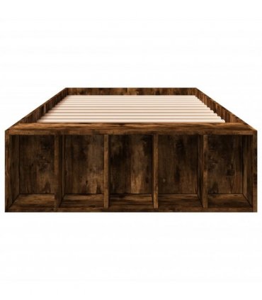 vidaXL Bed Frame without Mattress Smoked Oak 90x200 cm