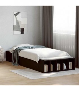 vidaXL Bed Frame without Mattress Black 90x190 cm Single