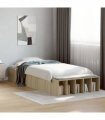 vidaXL Bed Frame without Mattress Sonoma Oak 90x190 cm Single