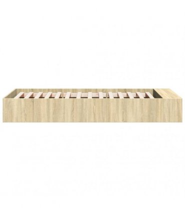 vidaXL Bed Frame without Mattress Sonoma Oak 90x190 cm Single