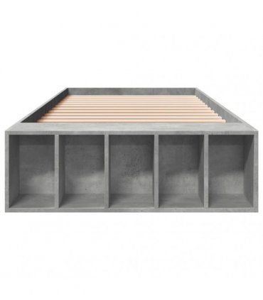 vidaXL Bed Frame without Mattress Concrete Grey 90x190 cm