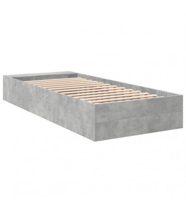 vidaXL Bed Frame without Mattress Concrete Grey 90x190 cm