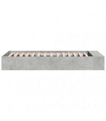 vidaXL Bed Frame without Mattress Concrete Grey 90x190 cm