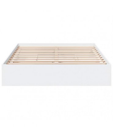 vidaXL Bed Frame with Drawers without Mattress White 150x200 cm