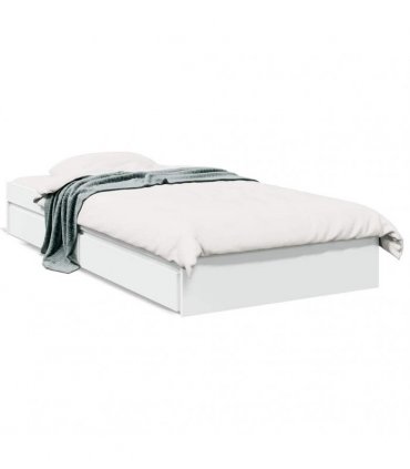 vidaXL Bed Frame with Drawers without Mattress White 90x190 cm