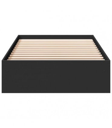 vidaXL Bed Frame with Drawers without Mattress Black 90x190 cm Single