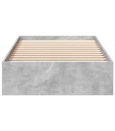 vidaXL Bed Frame with Drawers without Mattress Concrete Grey 90x190 cm