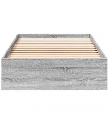 vidaXL Bed Frame with Drawers without Mattress Grey Sonoma 75x190 cm