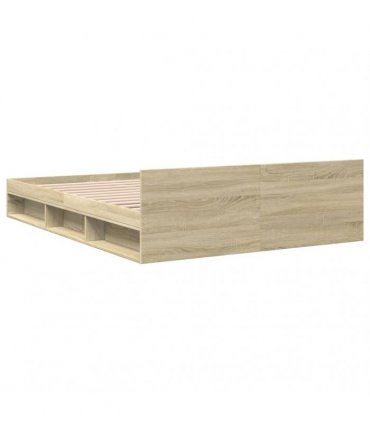vidaXL Bed Frame with Drawers without Mattress Sonoma Oak 120x200 cm