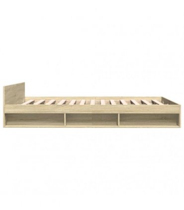 vidaXL Bed Frame with Drawers without Mattress Sonoma Oak 120x200 cm
