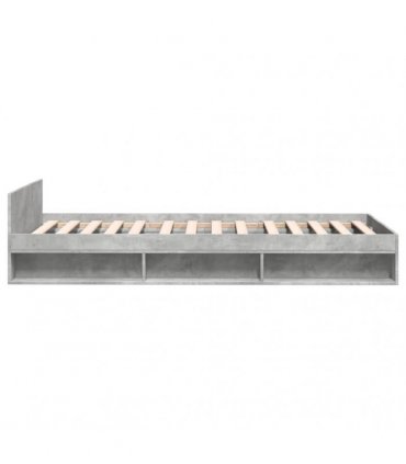 vidaXL Bed Frame with Drawer without Mattress Concrete Grey 90x190 cm