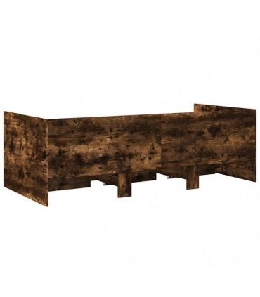 vidaXL Daybed with Drawers without Mattress Smoked Oak 100x200 cm
