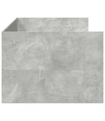 vidaXL Daybed with Drawers without Mattress Concrete Grey 90x200 cm