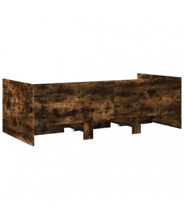 vidaXL Daybed with Drawers without Mattress Smoked Oak 90x200 cm
