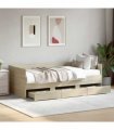 vidaXL Daybed with Drawers without Mattress Sonoma Oak 90x190 cm