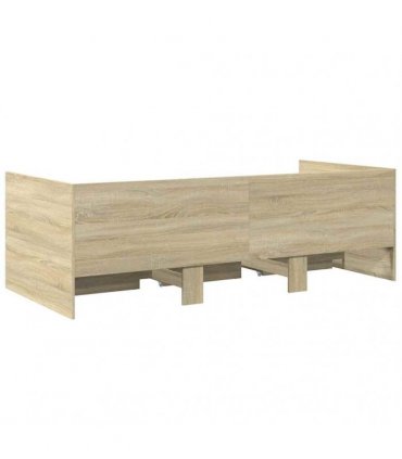 vidaXL Daybed with Drawers without Mattress Sonoma Oak 90x190 cm