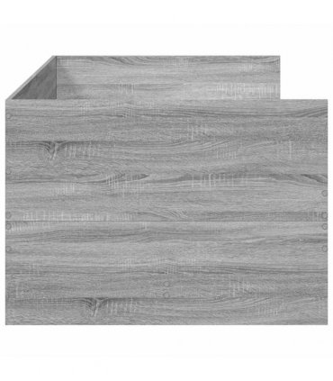 vidaXL Daybed with Drawers without Mattress Grey Sonoma 90x190 cm