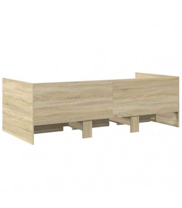 vidaXL Daybed with Drawers without Mattress Sonoma Oak 75x190 cm