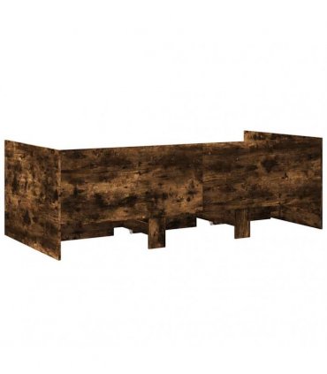 vidaXL Daybed with Drawers without Mattress Smoked Oak 75x190 cm