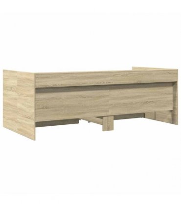 vidaXL Daybed with Drawers without Mattress Sonoma Oak 100x200 cm