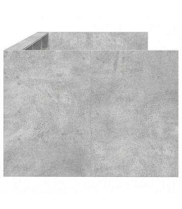 vidaXL Daybed with Drawers without Mattress Concrete Grey 100x200 cm