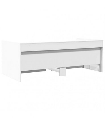 vidaXL Daybed with Drawers without Mattress White 90x200 cm