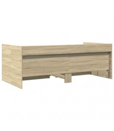 vidaXL Daybed with Drawers without Mattress Sonoma Oak 90x200 cm