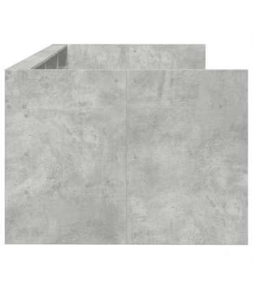 vidaXL Daybed with Drawers without Mattress Concrete Grey 75x190 cm