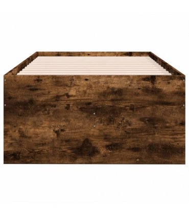 vidaXL Daybed with Drawers without Mattress Smoked Oak 100x200 cm